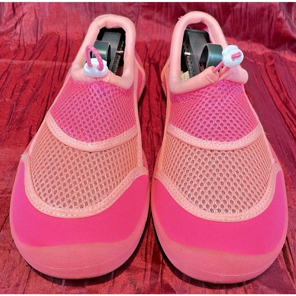 Girls NWOT Wonder Nation Hot Pink Aqua Water Surf Shoes sz 5